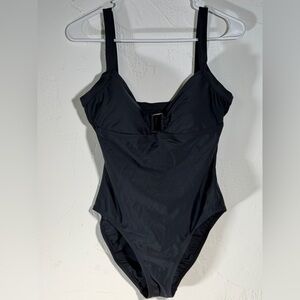 Cole of California Classic Black One-Piece Swimsuit- internal bra cups